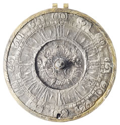 Voorzijde horloge gemaakt door John Cotsworth, London(1669-1732)